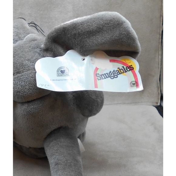 1984 Snuggables Cheesy the Mouse Plush w/Tags Heartline Vintage Rare - Picture 4 of 7